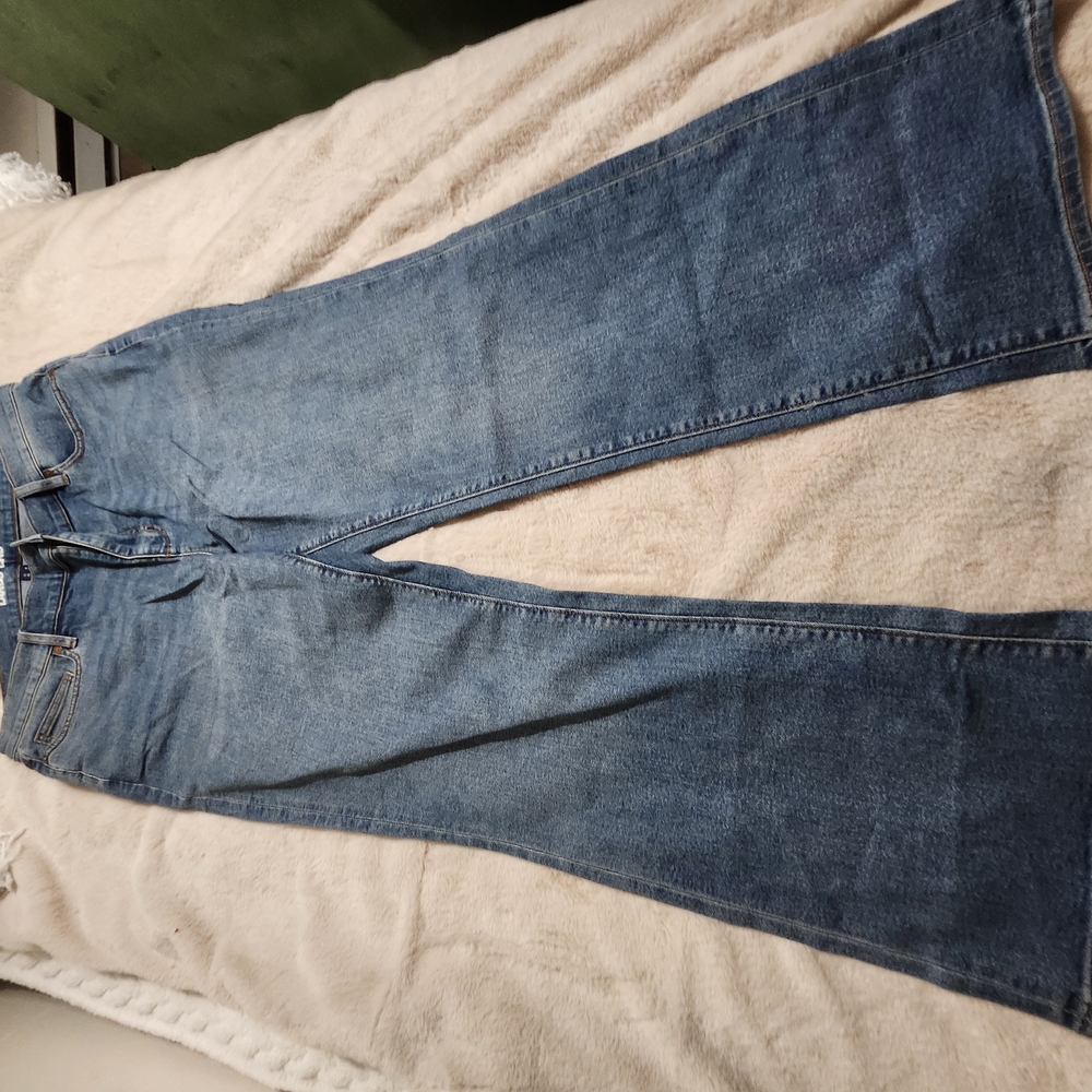 Lands' End Women's Blue Flare Jeans